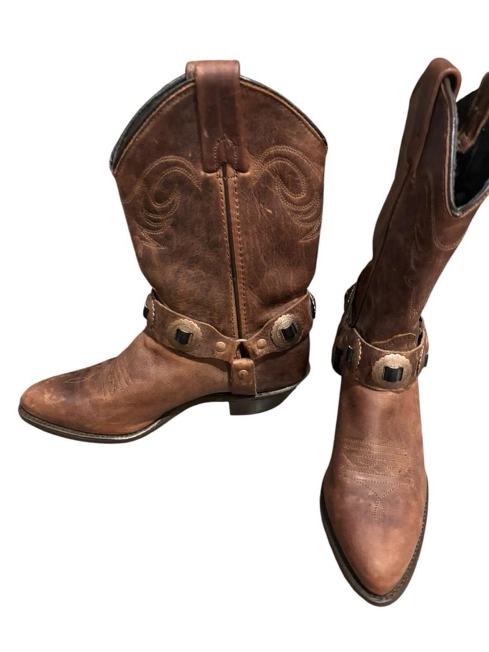 Women’s Capezio Brown Leather Western Cowboy Boots